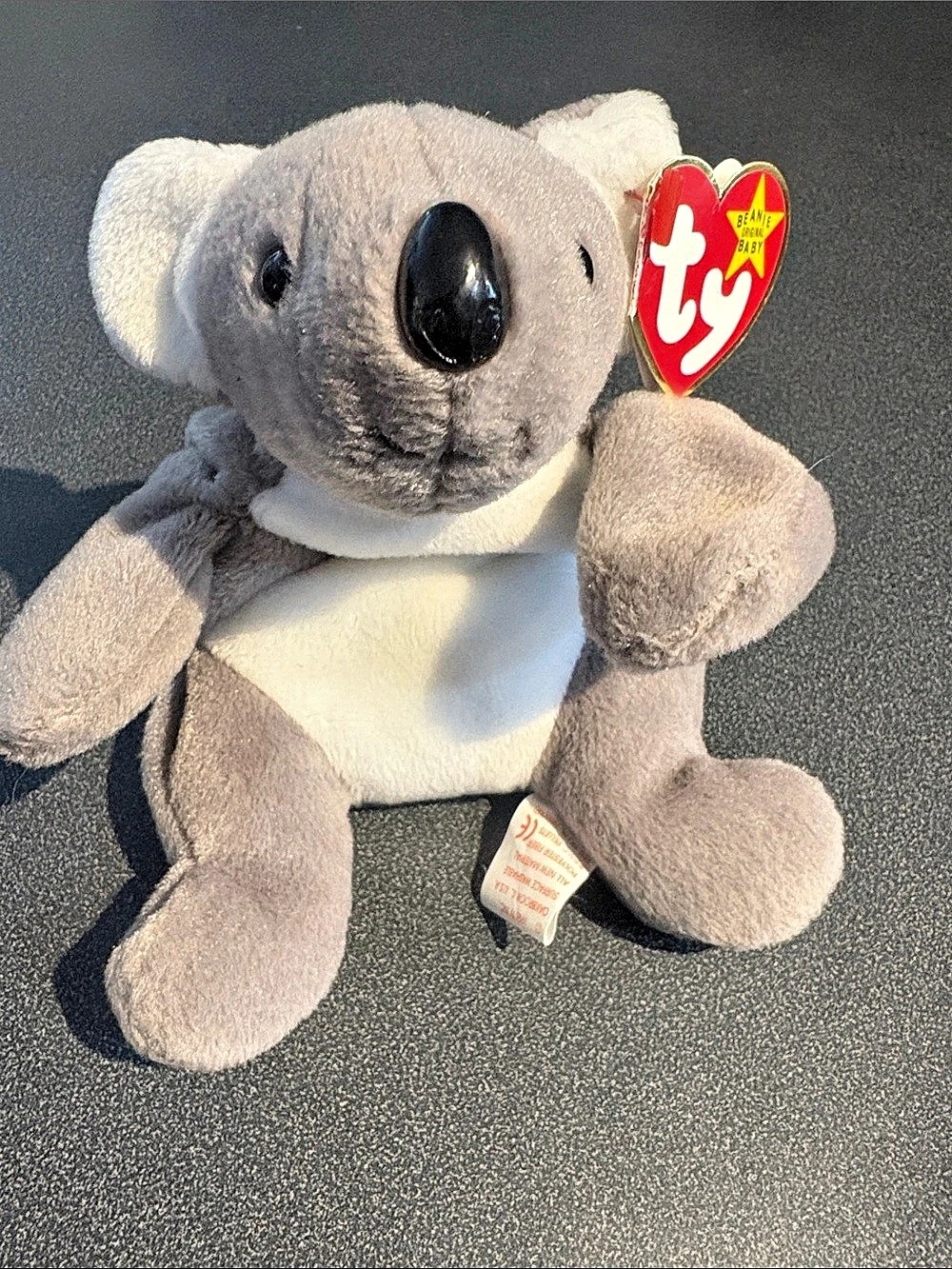 Ty Mel the Koala Beanie Baby Gray & White